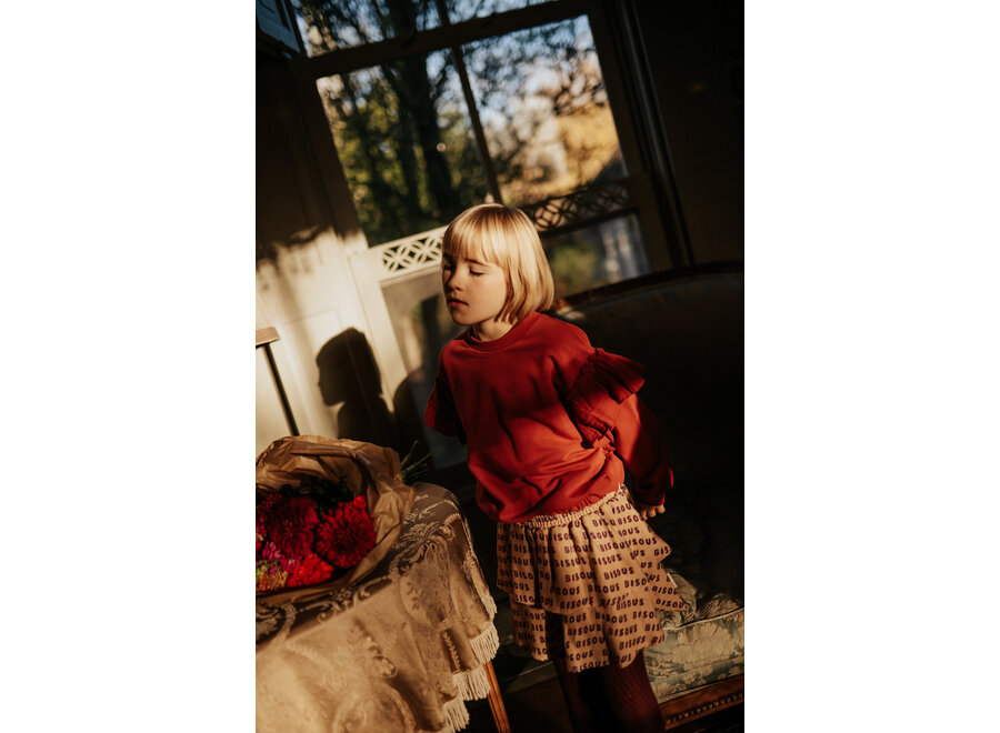Mini smock skirt bisous - Cork/ purple