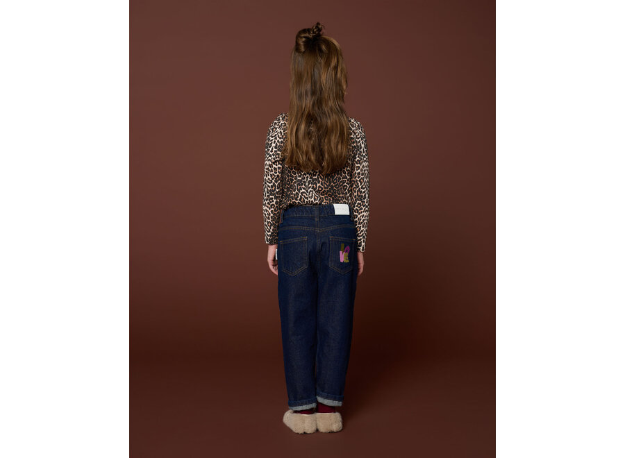 Puff sleeve top - Leopard AOP
