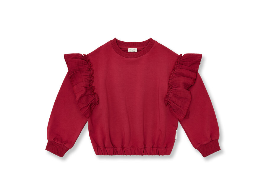 Sweater ruffles - Garnet