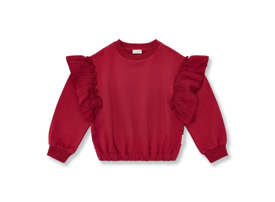 Sweater ruffles - Garnet