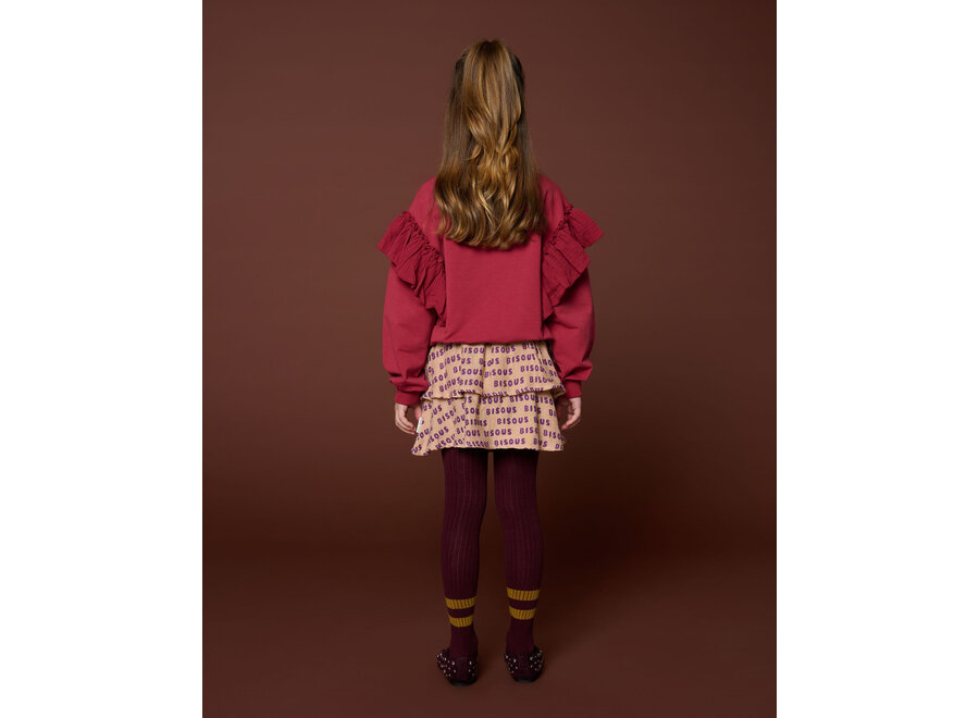 Sweater ruffles - Garnet