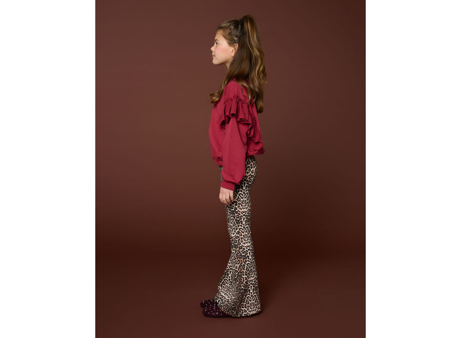 Sweater ruffles - Garnet