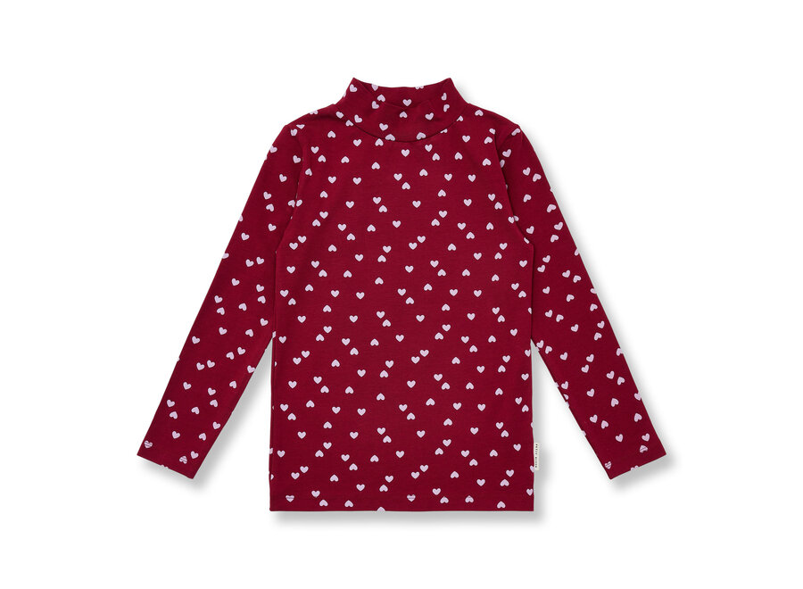 Turtle neck - Hearts AOP