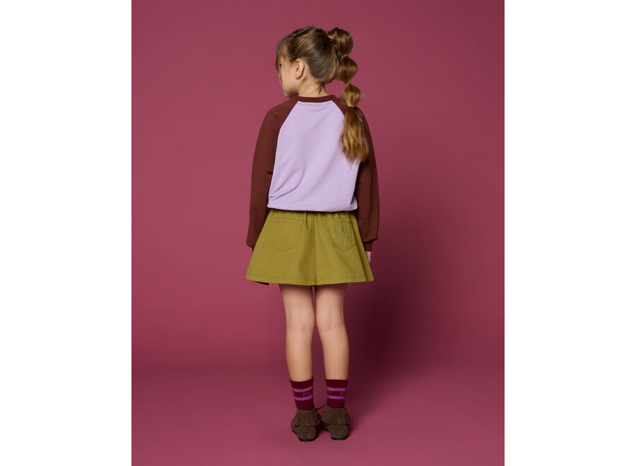 V-neck sweater - Color block