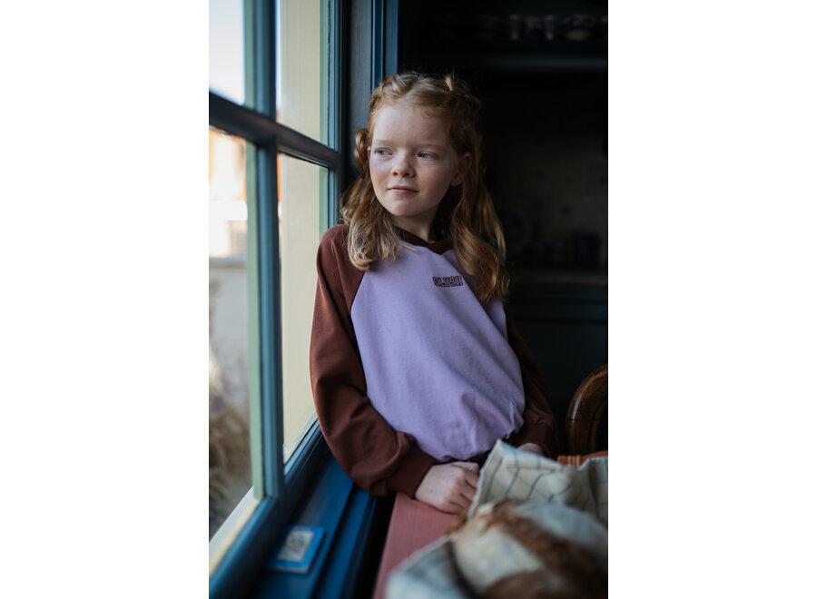 V-neck sweater - Color block