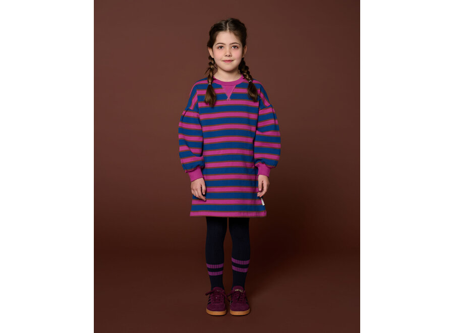 Tight stripes - Blue/ orchid
