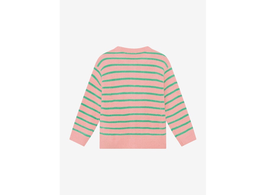 Striped cardigan - Lilas