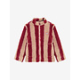 Striped teddy jacket - Rythmic red