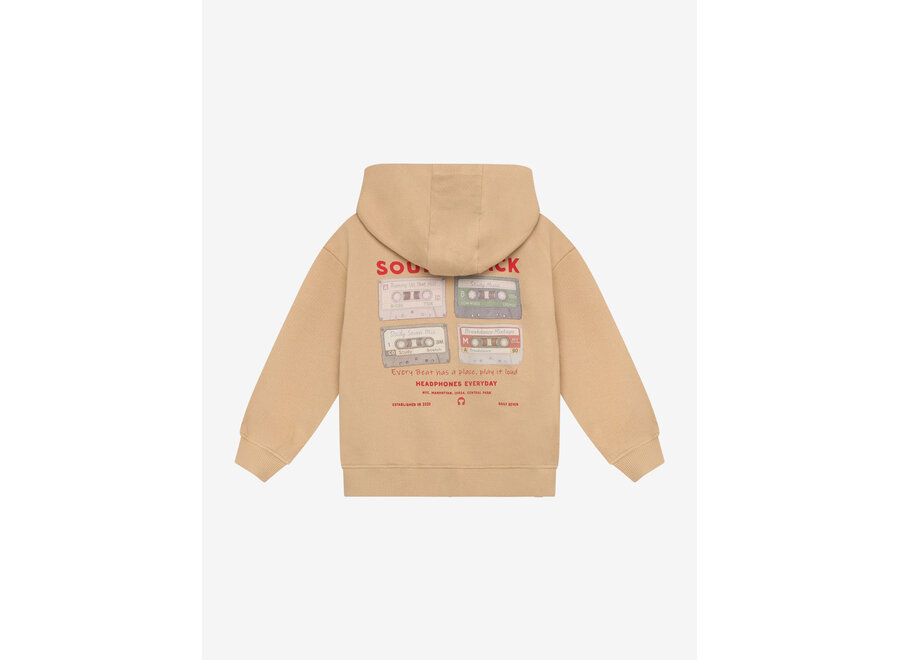Hoodie zipperjacket - Ginger root