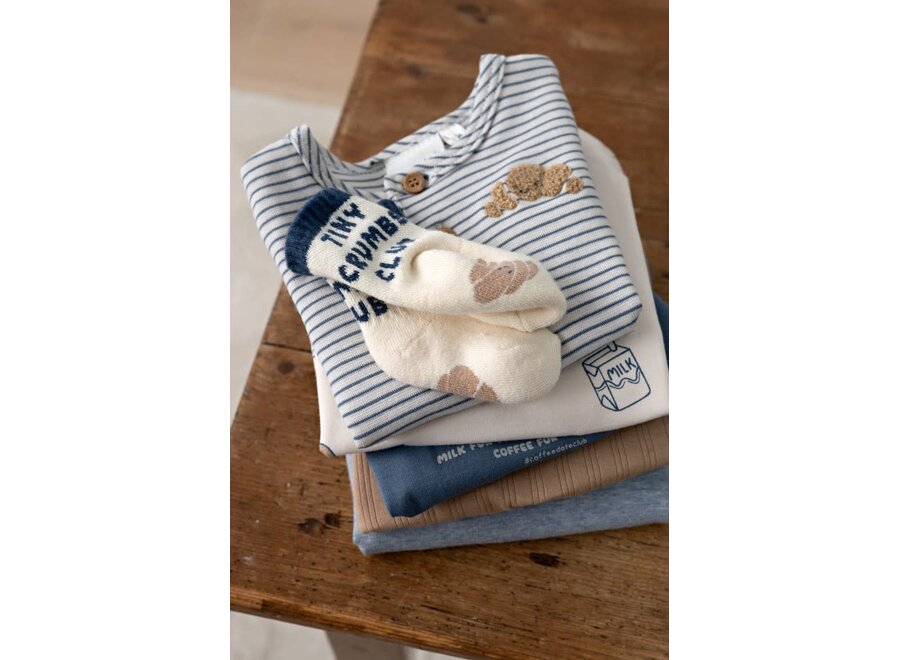 Rib LS gestreept - Breakfast buddy