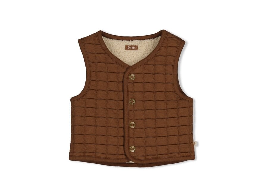 Omkeerbaar teddy gilet - Tiny timber tales