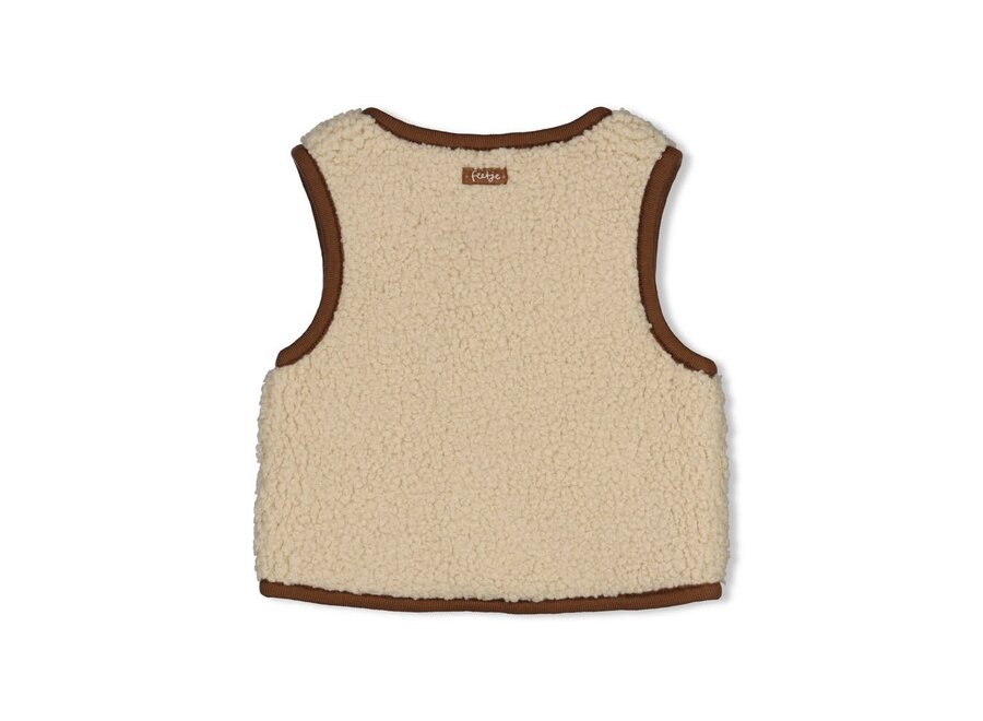 Omkeerbaar teddy gilet - Tiny timber tales