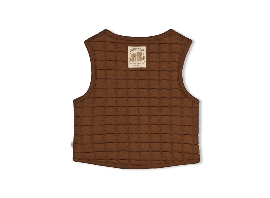 Omkeerbaar teddy gilet - Tiny timber tales