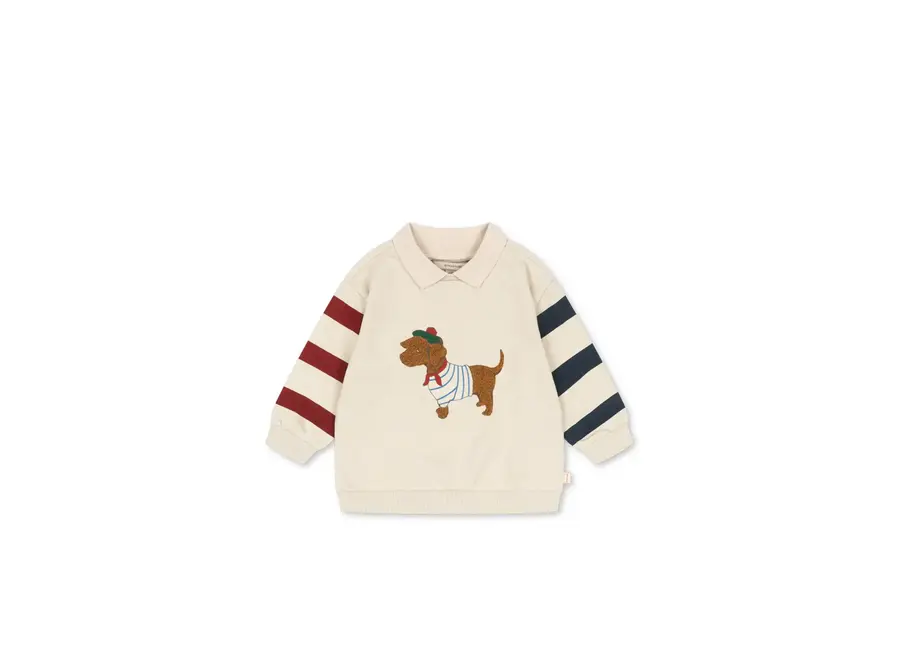 Spotty sweat shirt - Brown rice