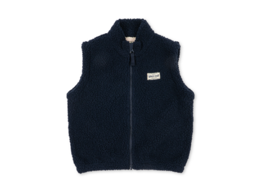 Jody solid teddy vest total eclipe