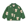 Juno printed bomber jacket dot miao verde
