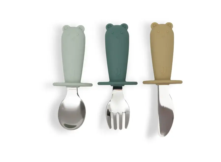 Bestekset silicone - Jade shades