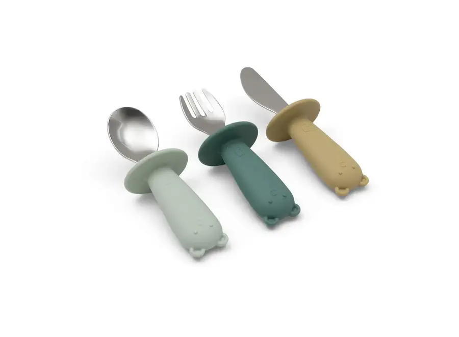 Bestekset silicone - Jade shades