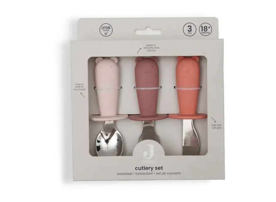 Bestekset silicone - Blush shades