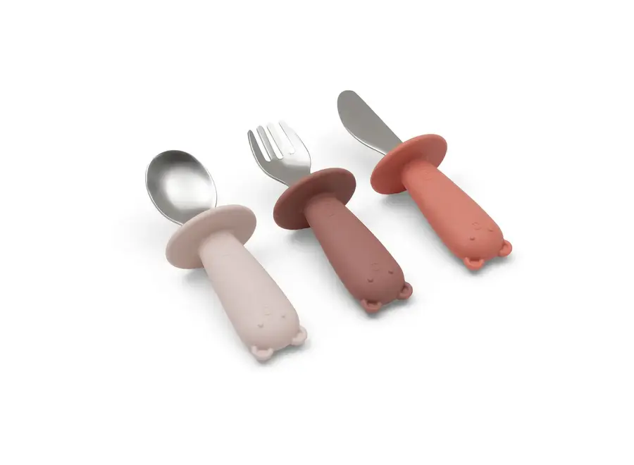 Bestekset silicone - Blush shades