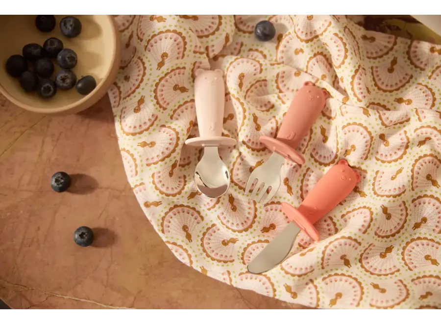 Bestekset silicone - Blush shades