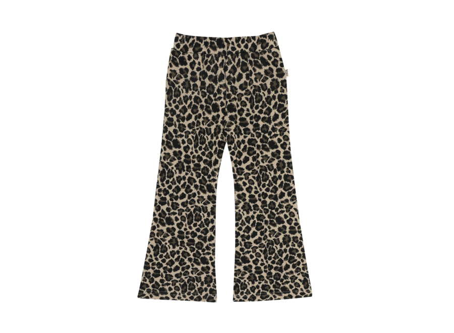 Flared pants - Leopard moonlight