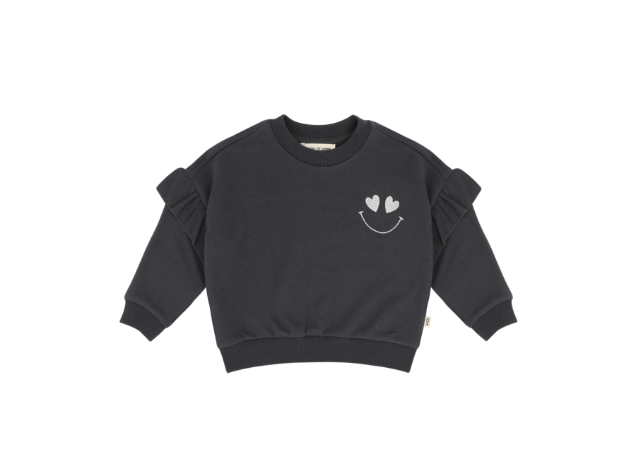 Frill sweatshirt - Sapphire