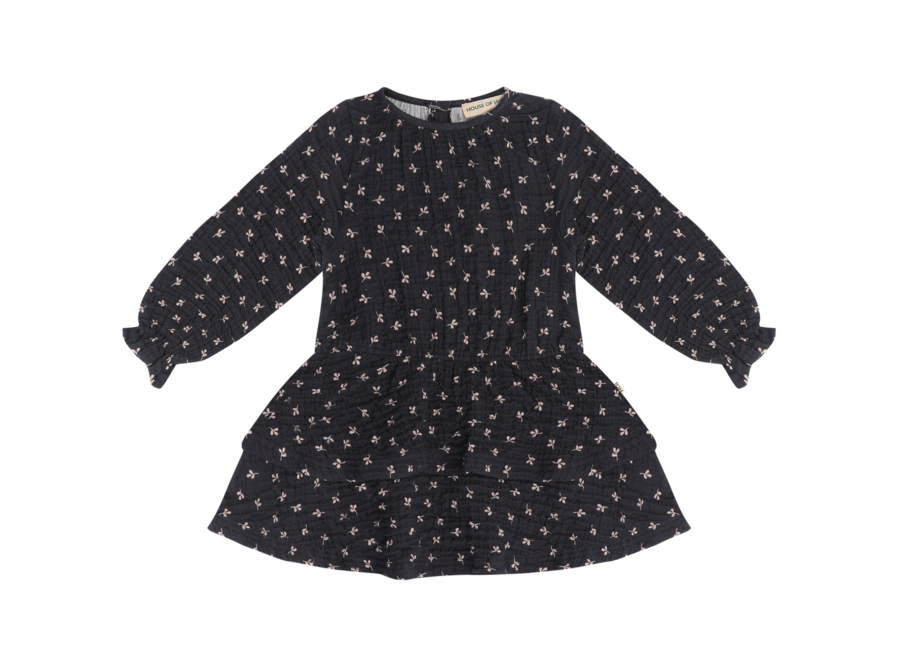 Ruffled dress - Petal sapphire