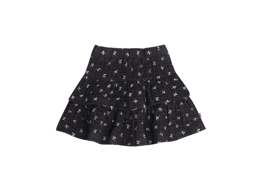 Ruffled muslin skirt - Petal sapphire