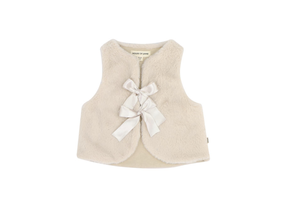Soft fur bodywarmer - Marshmellow