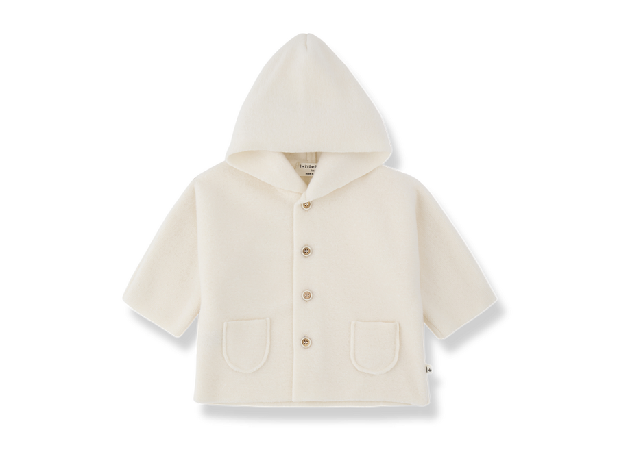 Menton hooded jacket - Ecru