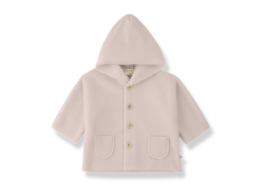 Menton hooded jacket - Nude