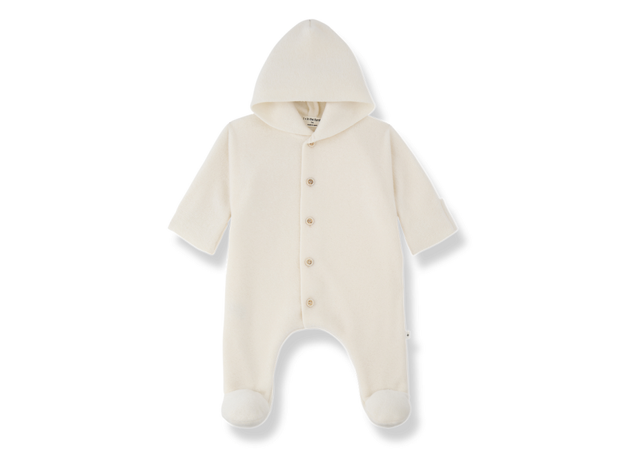 Biarritz hooded polar suit - Ecru