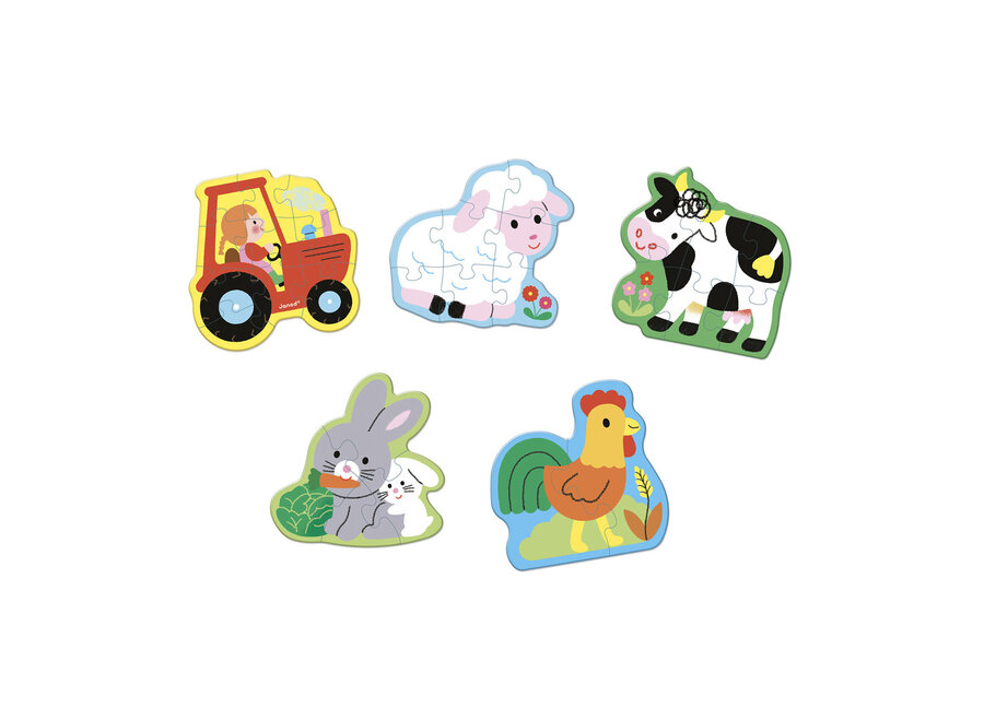 5 formaten puzzels - Boerderij
