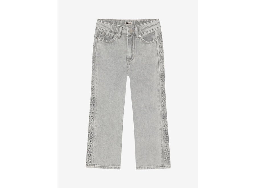 Denim wide fit embossing - Light grey