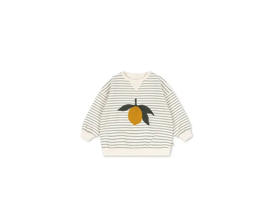 Amio sweat shirt - Cilantro stripe