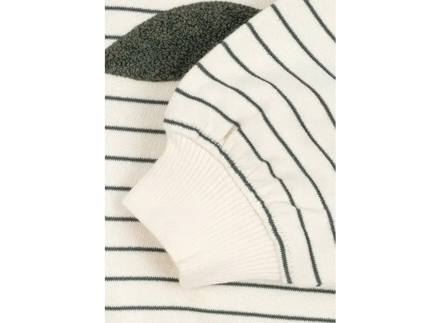 Amio sweat shirt - Cilantro stripe