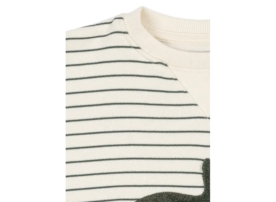 Amio sweat shirt - Cilantro stripe
