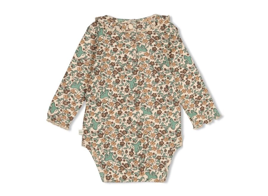 Romper rib AOP - Lucky bloombird
