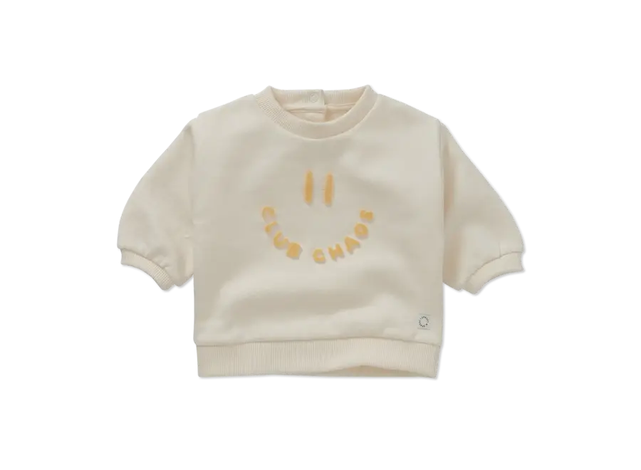 Baby sweatshirt Club chaos - Ivory