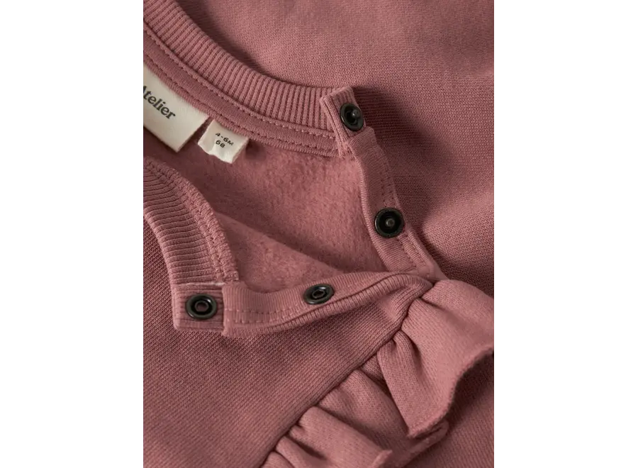 Kilano LS loose sweat - Withered rose