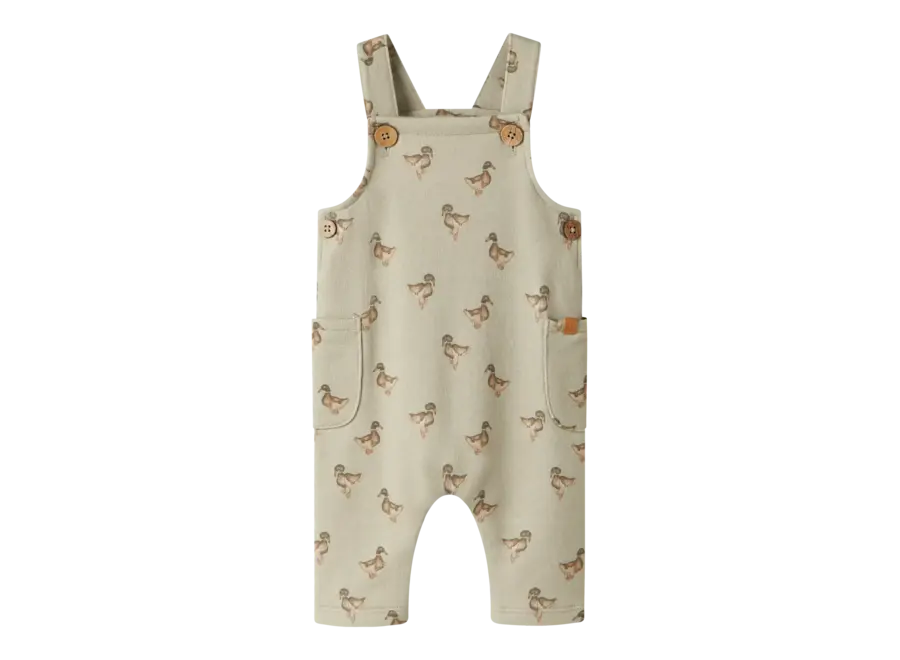 Jobo Afi loose sweat overall - Moss grey/ Duck