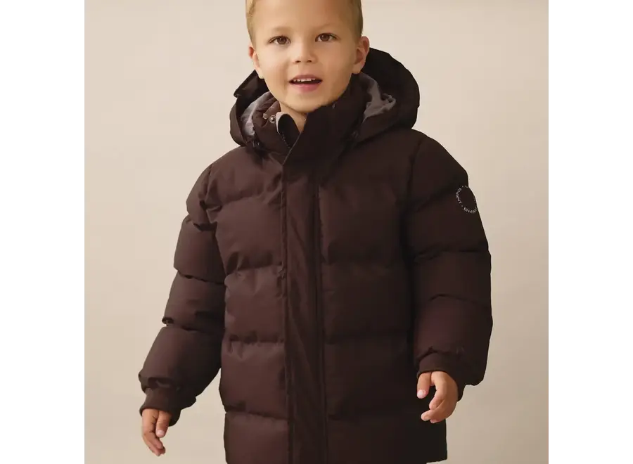Jacket Quilt solid - Coffee bean