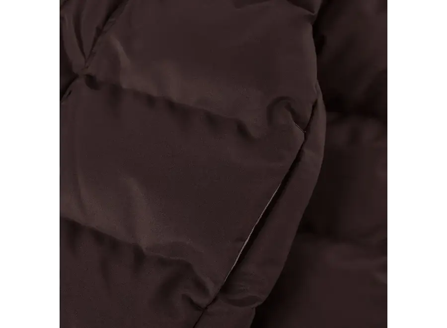 Jacket Quilt solid - Coffee bean