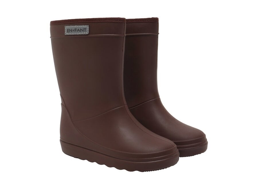 Thermo boots solid - Coffee bean