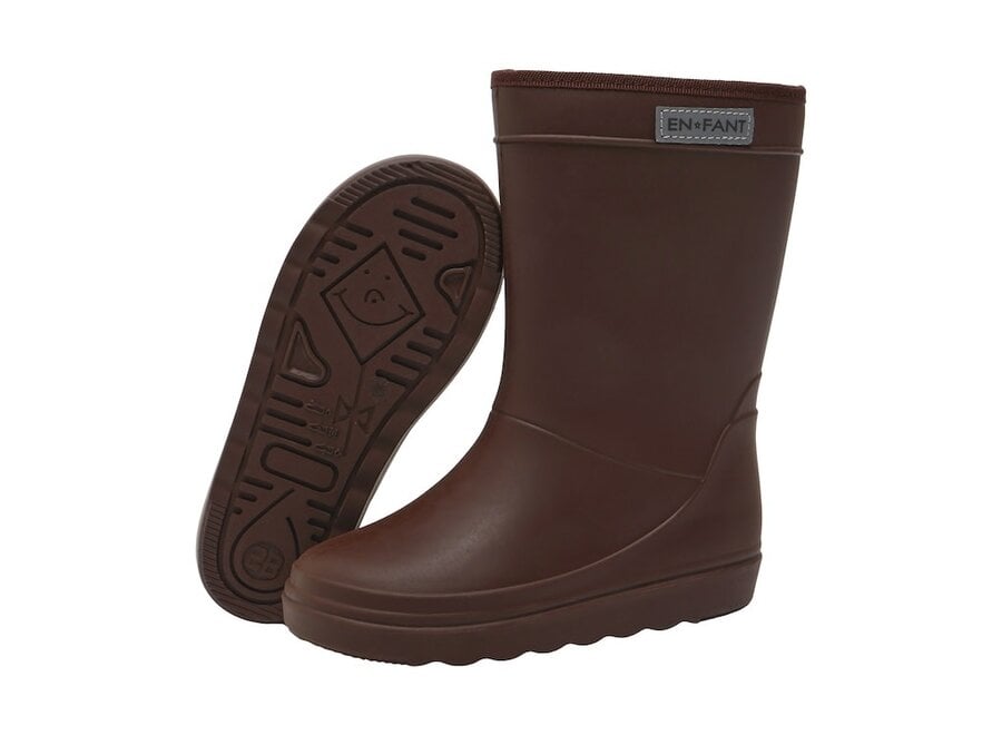 Thermo boots solid - Coffee bean