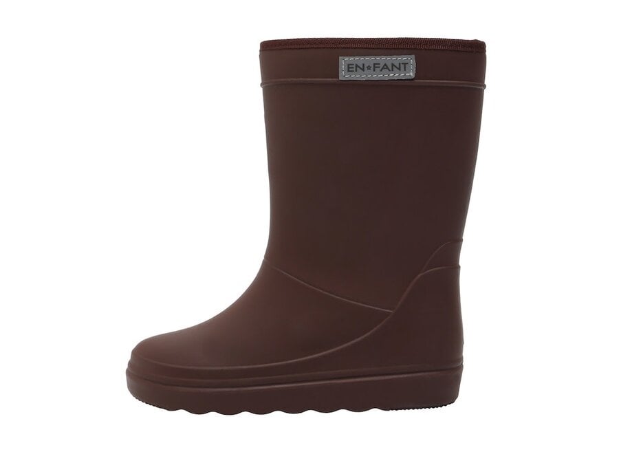 Thermo boots solid - Coffee bean