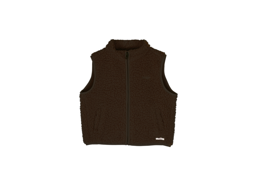 Myso teddy gilet - Brown choco
