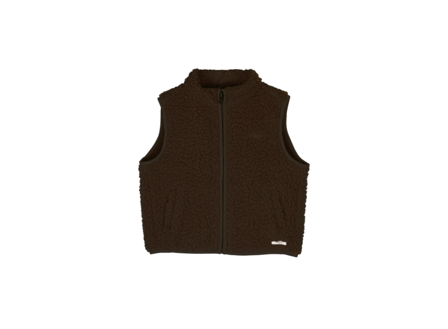 Myso teddy gilet - Brown choco