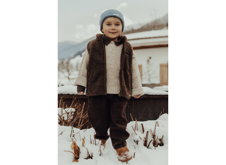 Myso teddy gilet - Brown choco